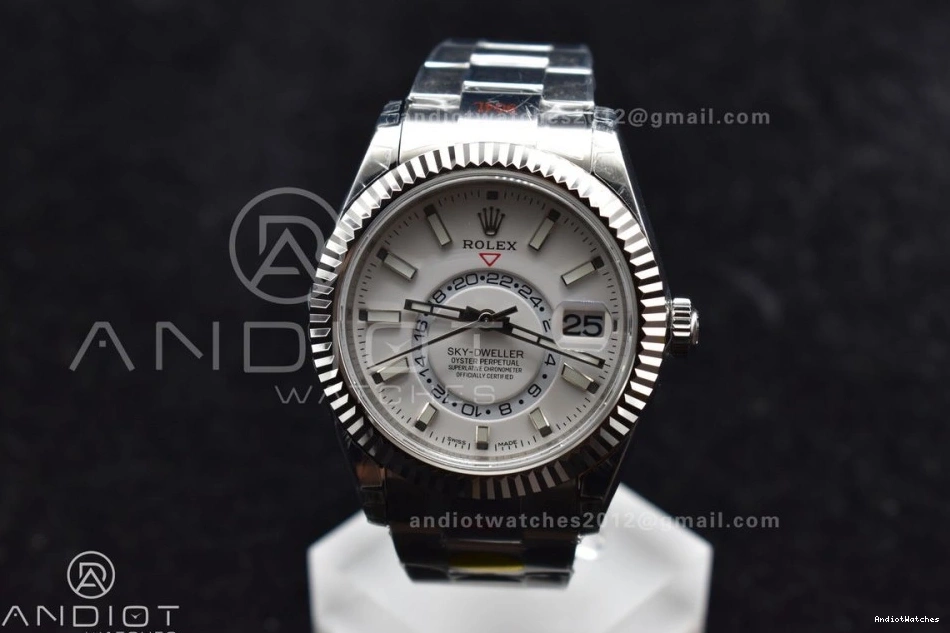 Dial SS 1114 White Skydweller Bracelet Edition Effortless SS on Noob A23J Best Oyster 0121